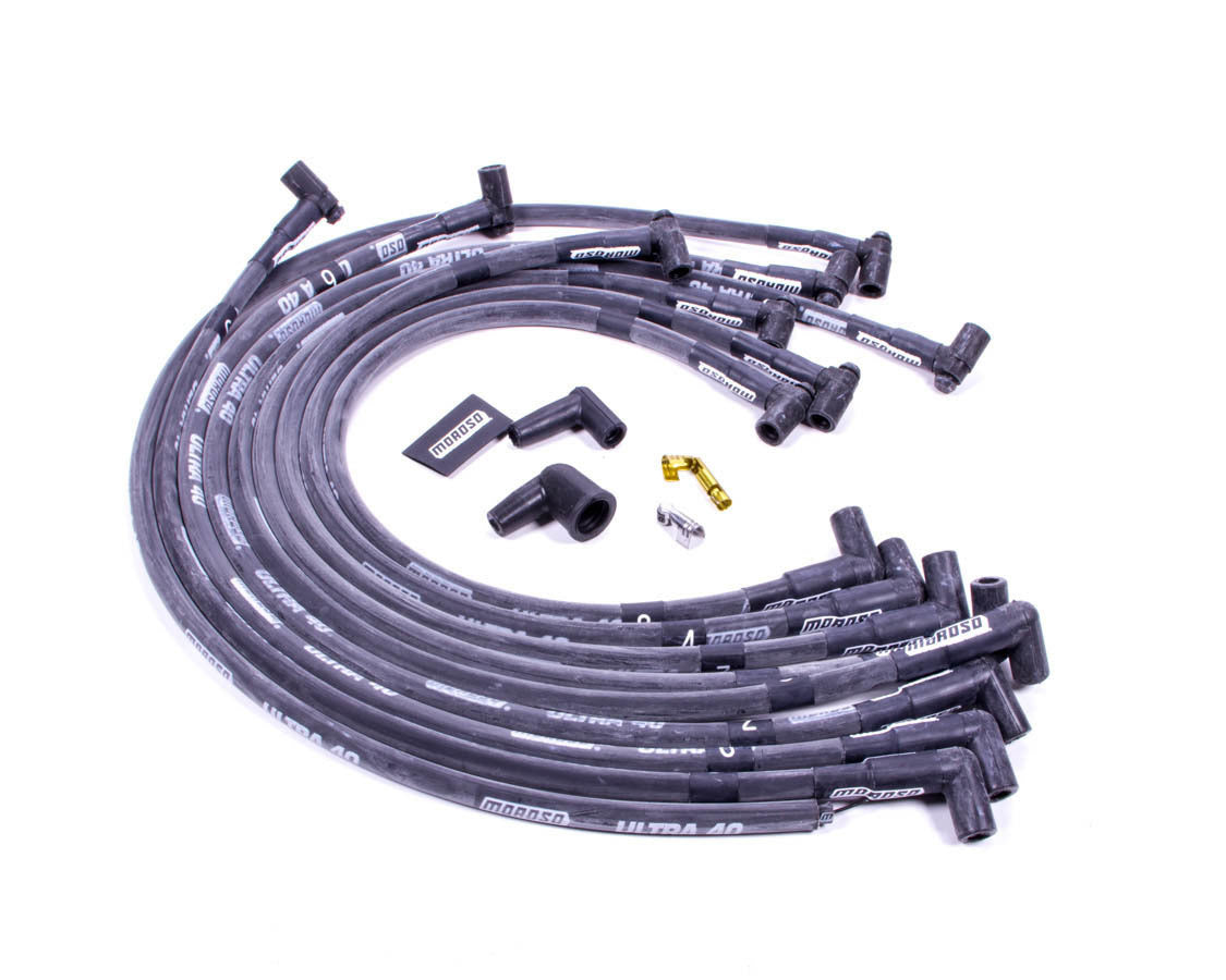 Moroso Ultra 40 Plug Wire Set - Black MPN MOR73817 For Chevy