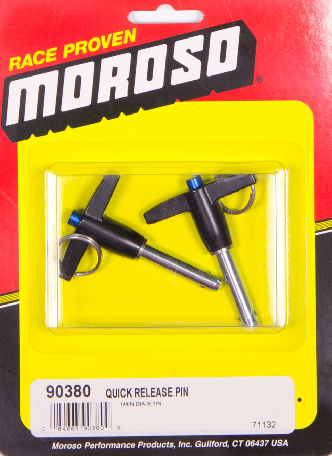 Moroso Quick Release Pins (2) 1/4 x 1in MPN MOR90380