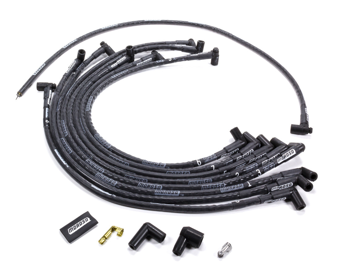 Moroso Mag-Tune Plug Wire Set SBC 90 Degree HEI MPN MOR9762M For Chevy