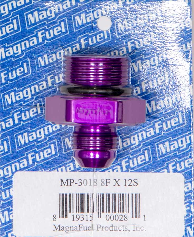 Magnafuel/Magnaflow Fuel Systems #8 to #12 O-Ring Male Adapter Fitting MPN MRFMP-3018