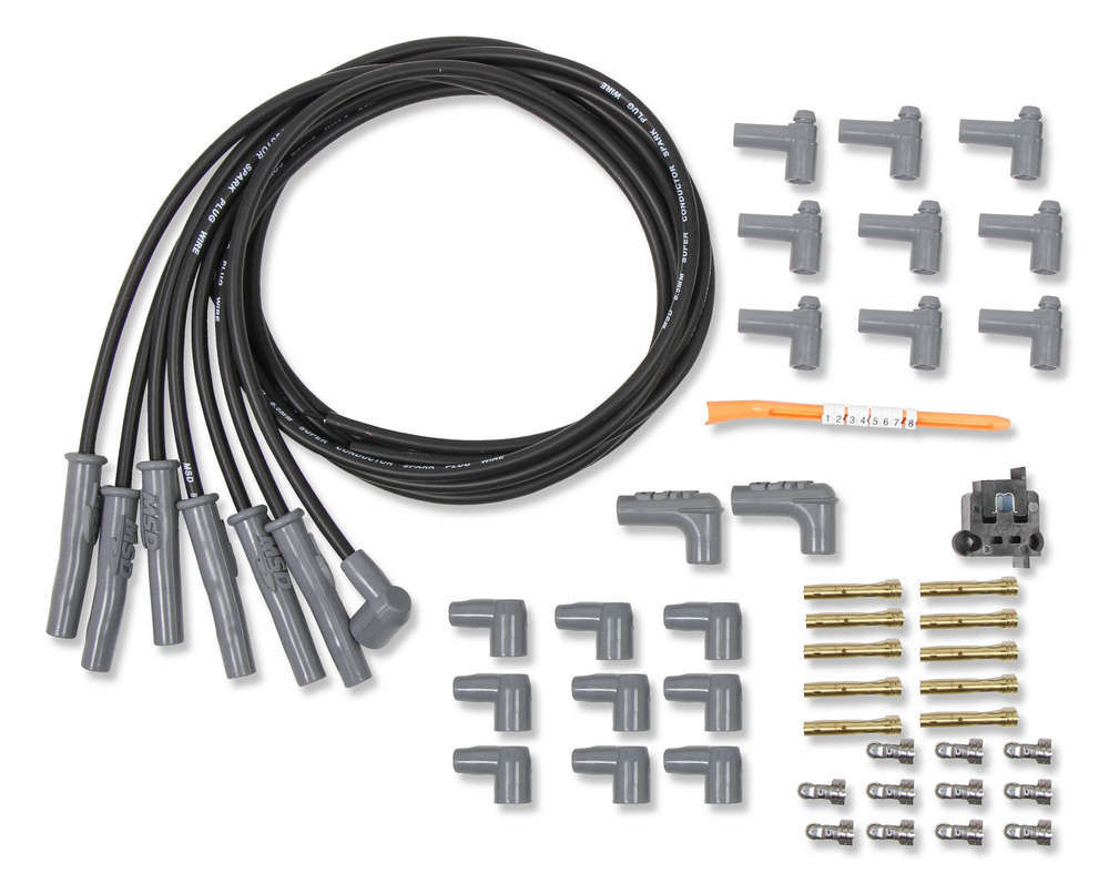 Msd Ignition Spark Plug Wire Set - 6cyl. Universal Black MPN MSD31173
