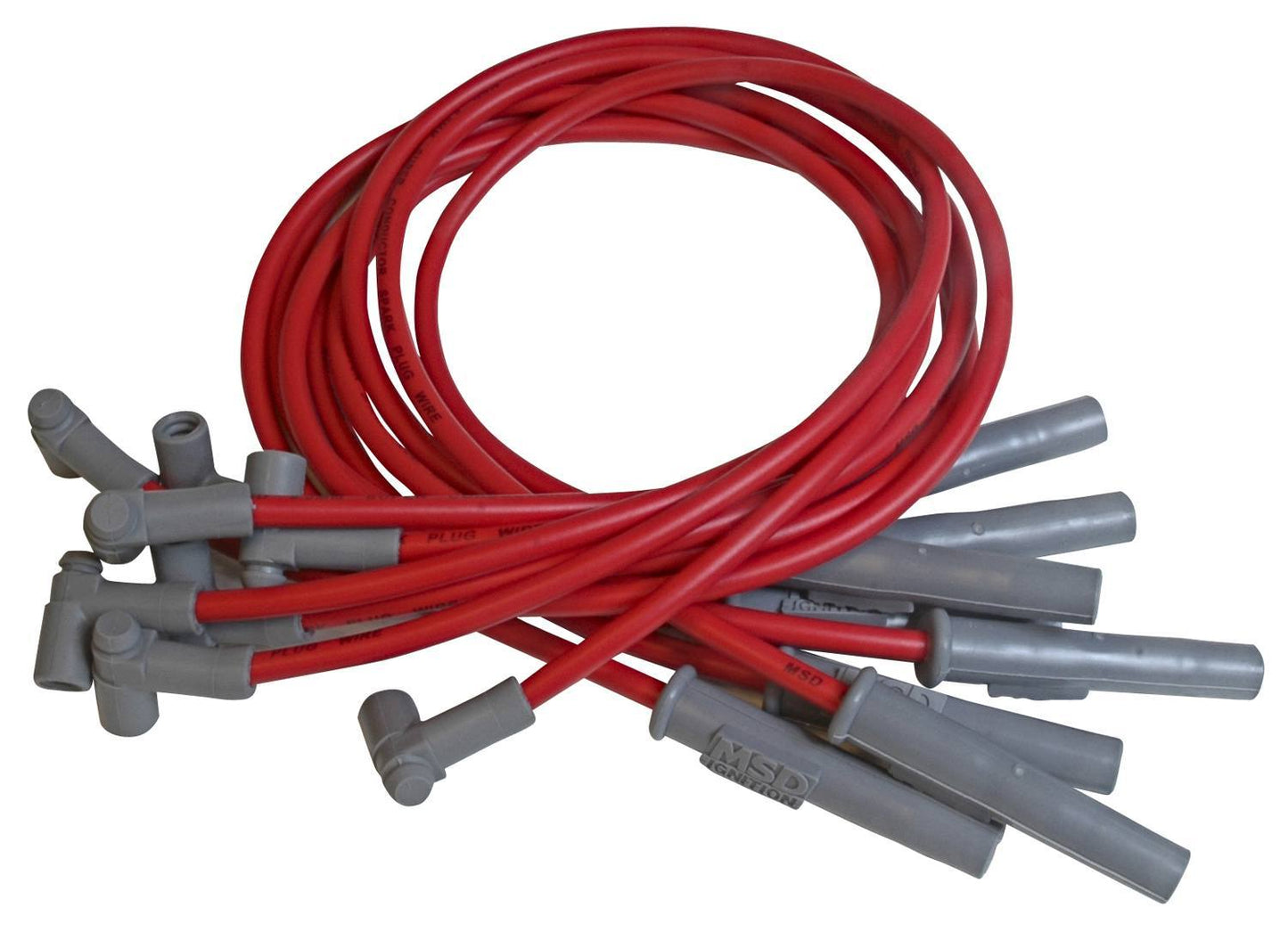 Msd Ignition 8.5mm Spark Plug Wire Set - Red GM Truck 8.1L MPN MSD39849 For Chevy, GM Fullsize Truck 2001