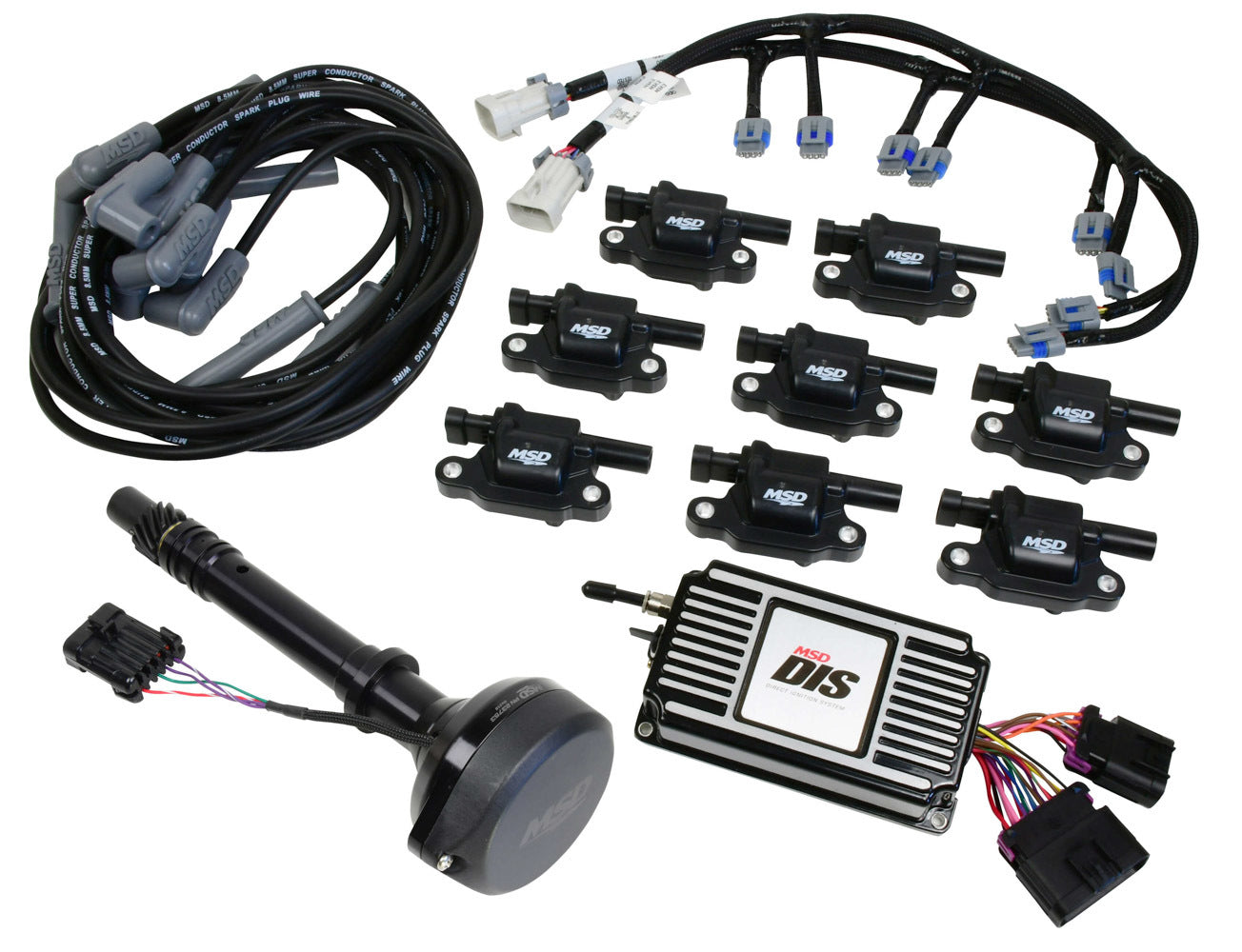Msd Ignition DIS Ignition Kit - Black SBC/BBC MPN MSD601513 For Chevy