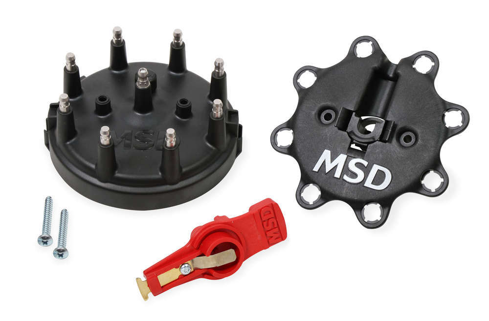 Msd Ignition Cap & Rotor Kit - 85-95 Ford - Black MPN MSD84823 For Ford