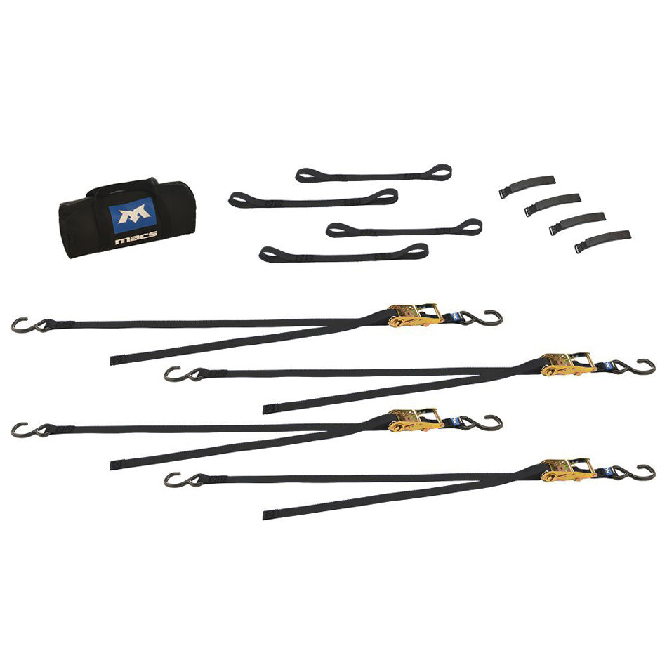 Macs Custom Tie-Downs 4 Tie Downs - Motorcycle Pack MTD510001