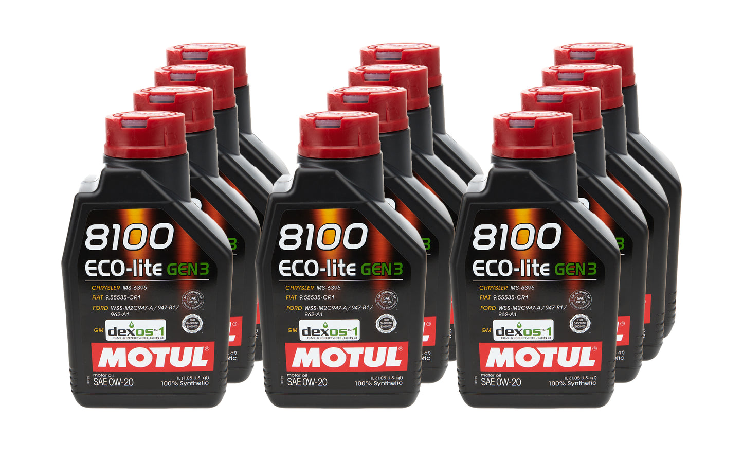 Motul Usa 8100 Eco-Lite Gen3 0w20 Case 12X1L MTL111363-12