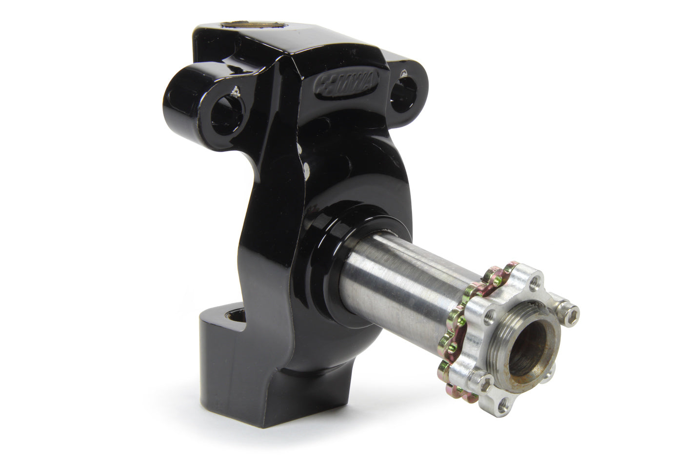 M And W Aluminum Products Spindle w/Straight Steel Snout Black MPN MWASP-325F-BKPC Sprint Car