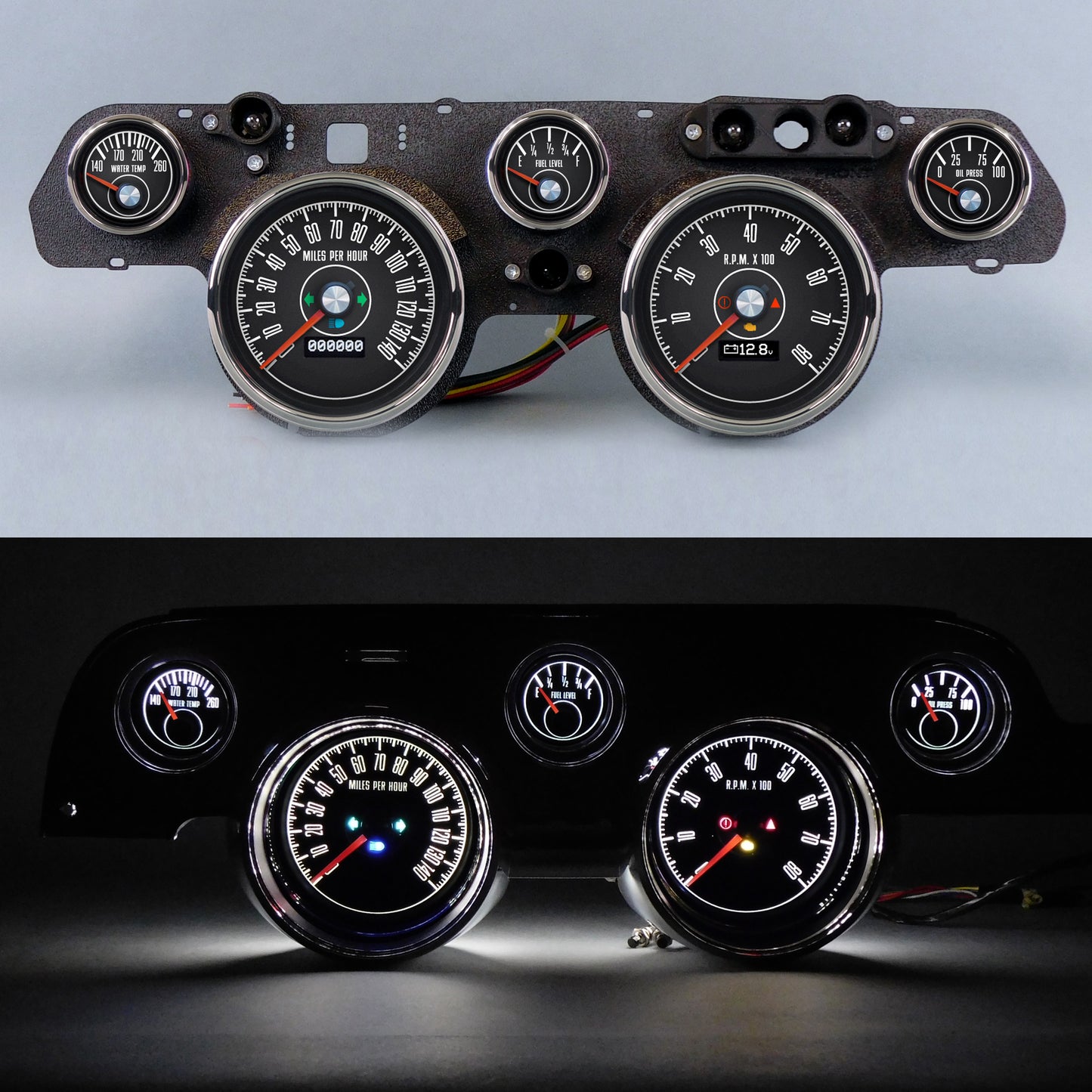 New Vintage Usa Gauge Kit Mustang 67-68 153 Series DIY MPN NVG05305-53 For Ford Mustang 1967-68