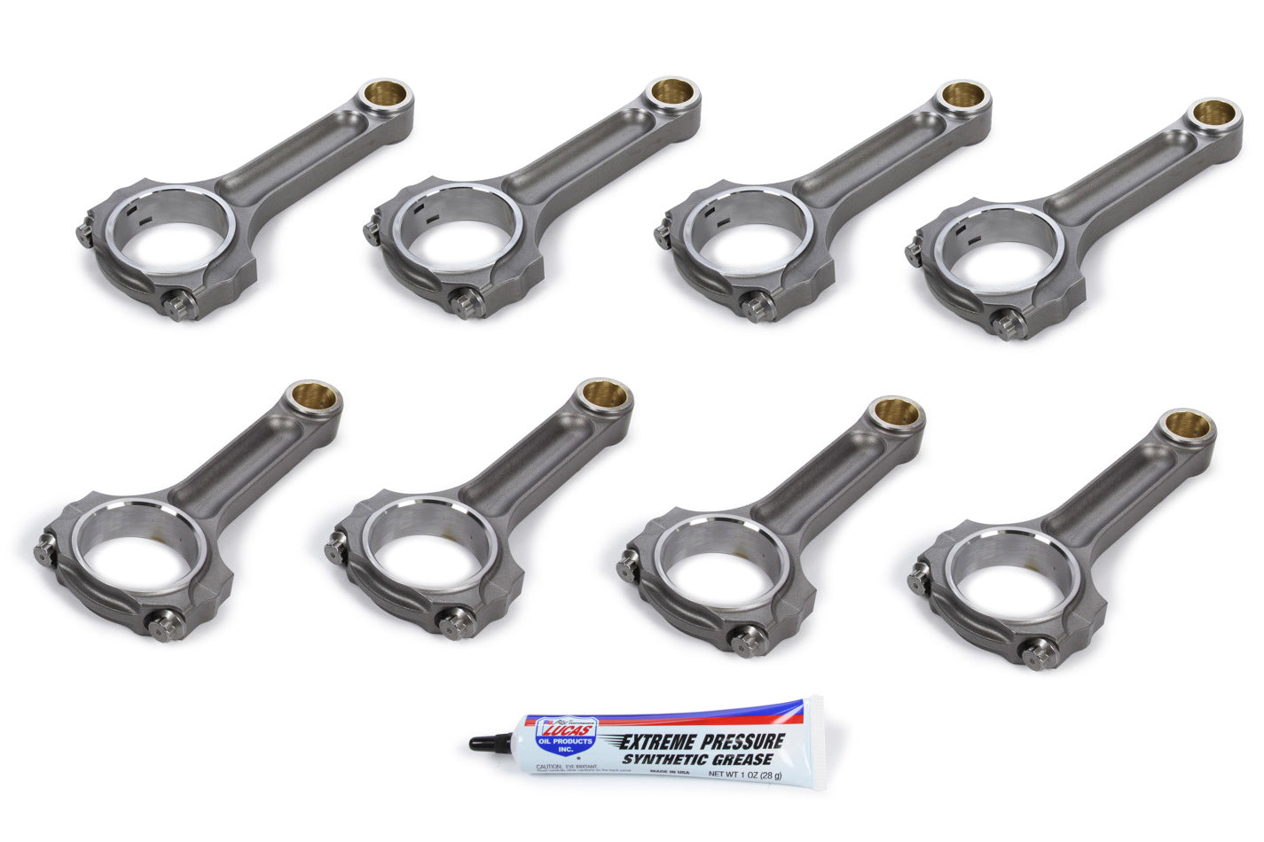Oliver Rods SBC 4340 I-Beam Rod Set 6.125 2.100 Pin Dia. MPN OLVC6125STSW8 For Chevy