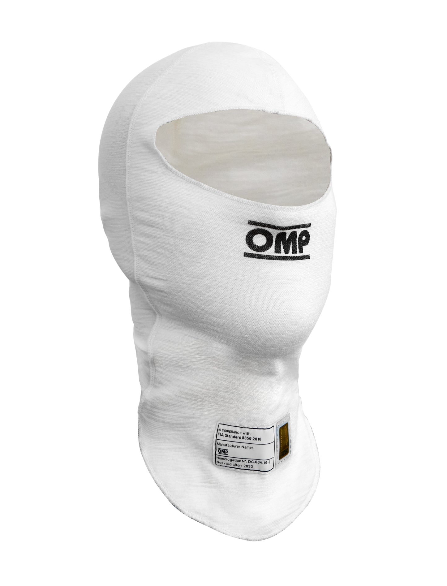 Omp Racing, Inc. Tecnica EVO Balaclava FIA 8856-2018 White Med MPN OMPIE0-0794-A01-020-M Ram