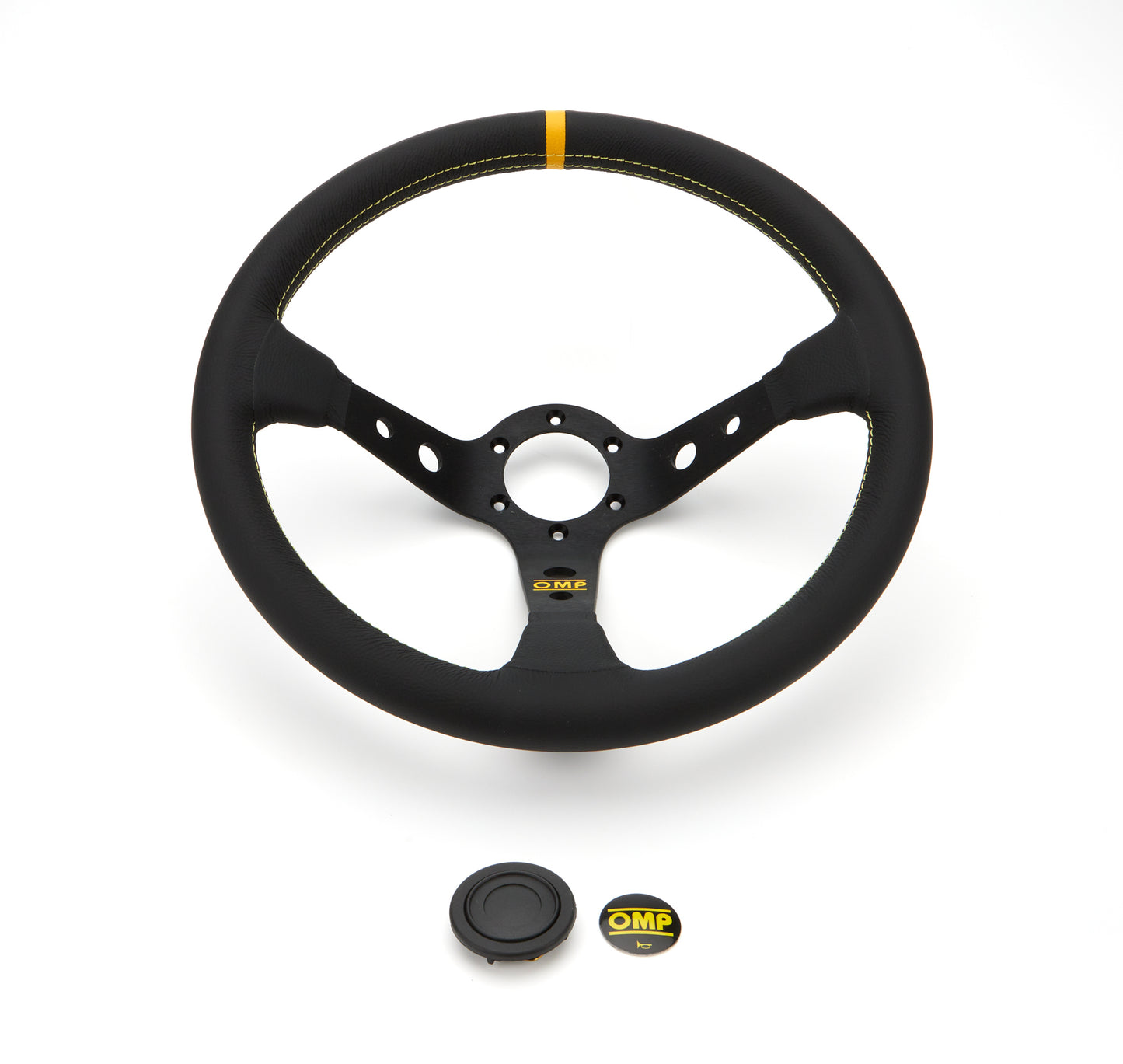 Omp Racing, Inc. Corsica Steering Wheel Black Leather OMPOD0-1956-071