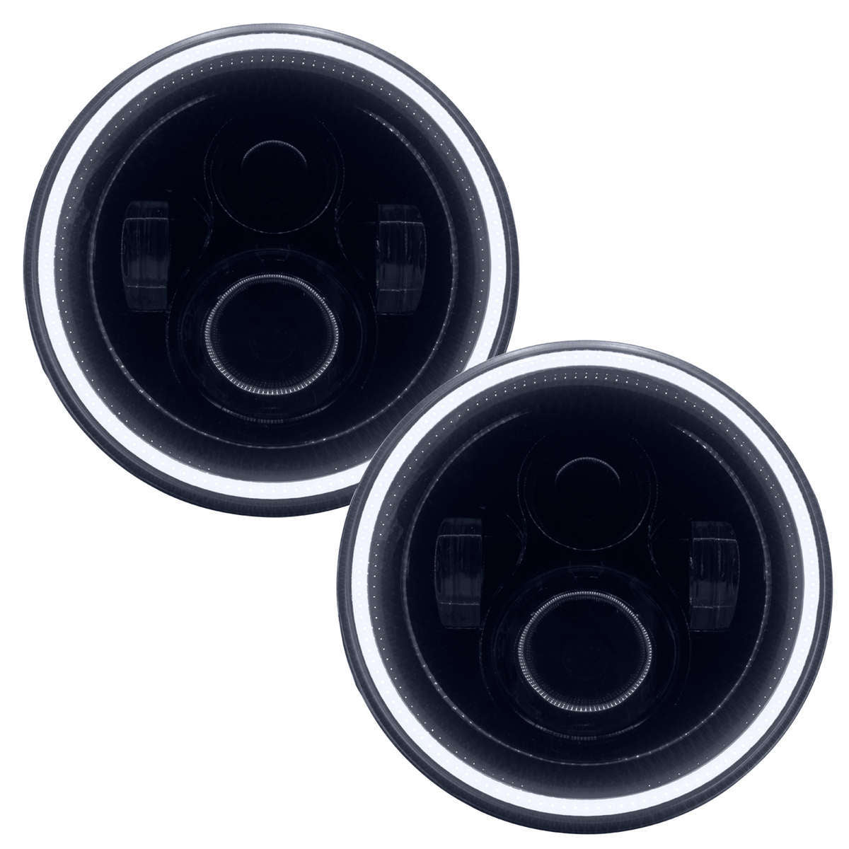 Oracle Lighting 7in LED High Powered Headlights Black Bezel MPN ORA5769-001 For Jeep Wrangler JK 2007-19