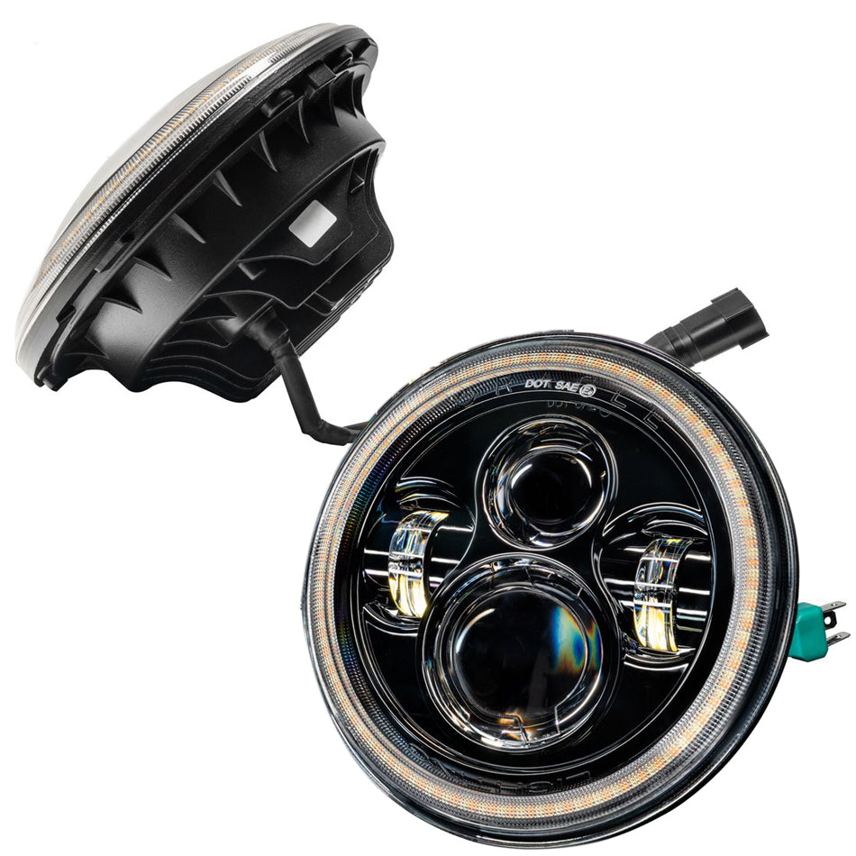 Oracle Lighting 07-18 Jeep JK LED Headli ghts w/Halo MPN ORA5769-123 For Jeep Wrangler JK 2007-18