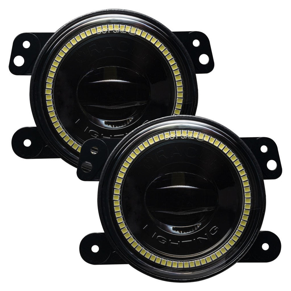 Oracle Lighting Jeep Wrangler JK/JL Fog Lights w/Halo White MPN ORA5846-001 For Jeep Wrangler JK 2007-22