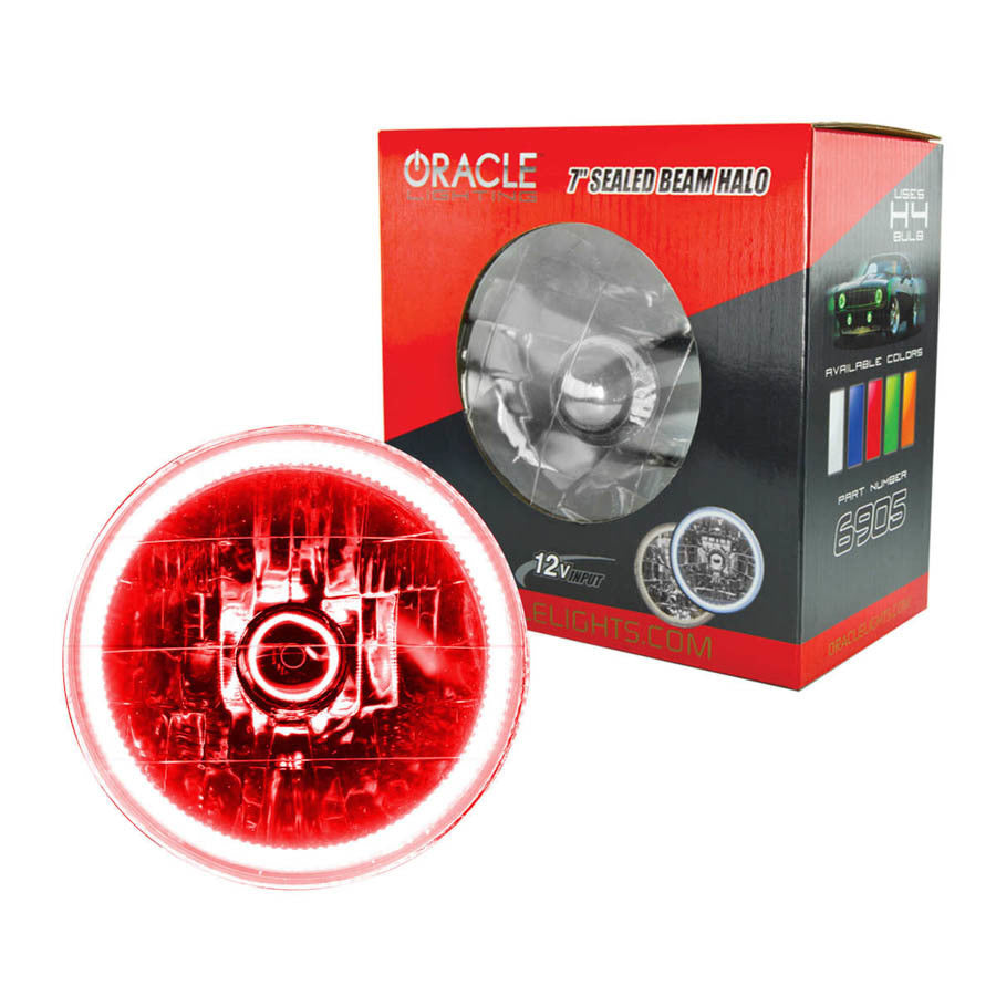 Oracle Lighting 7in Sealed Beam Red MPN ORA6905-003 For Universal use
