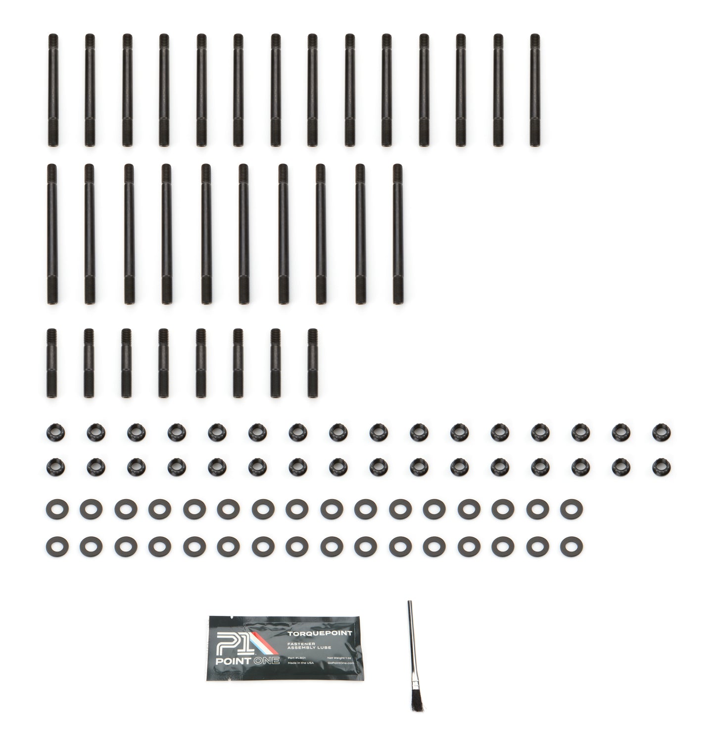 Point One BBC 12Pt Head Stud Kit Use w/Brodix 24-Deg Head MPN P1FK001-H05E For Chevy