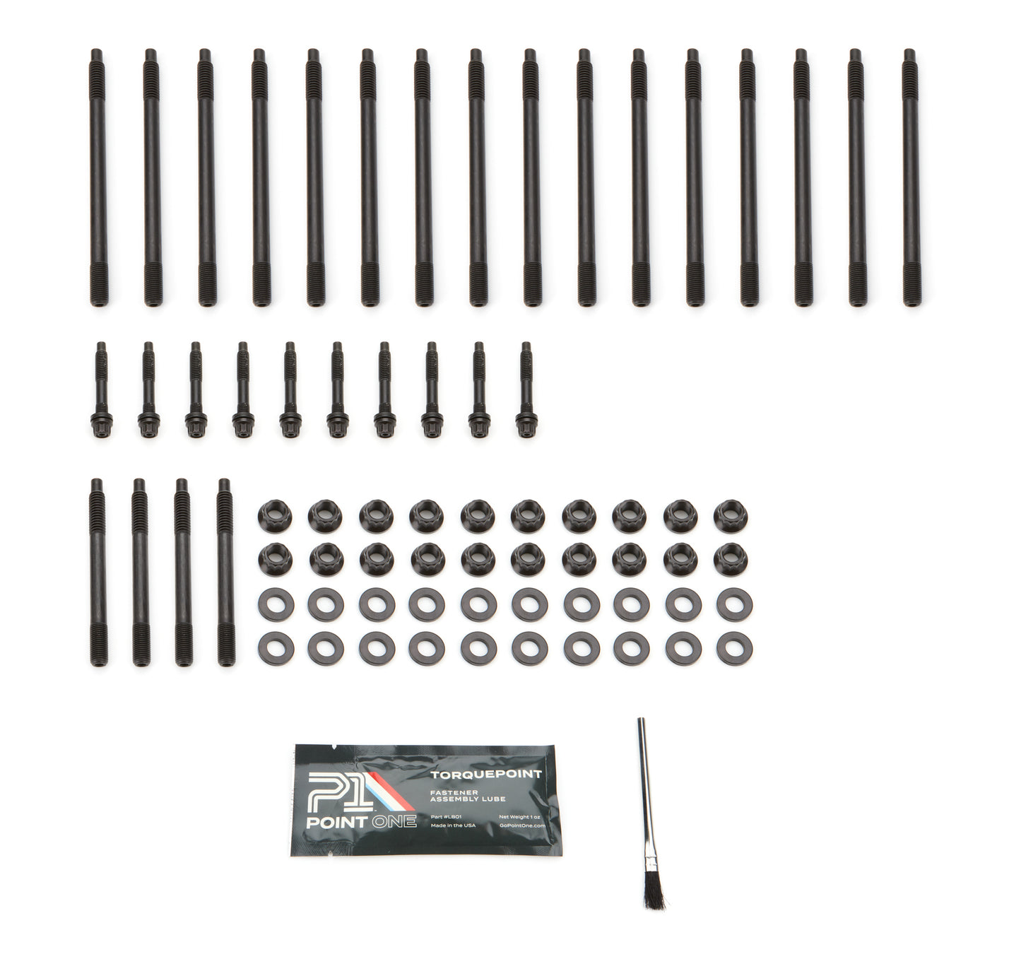 Point One GM LS 12Pt Head Stud Kit Gen-3 2003 & Earlier MPN P1FK003-H05E For GM LS-Series