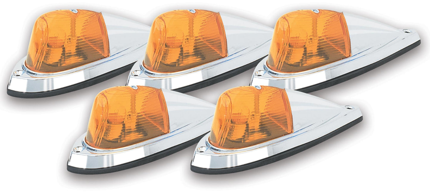 Pacer Performance LED Amber Deluxe Chrome 5 Light Kit PCP20-106