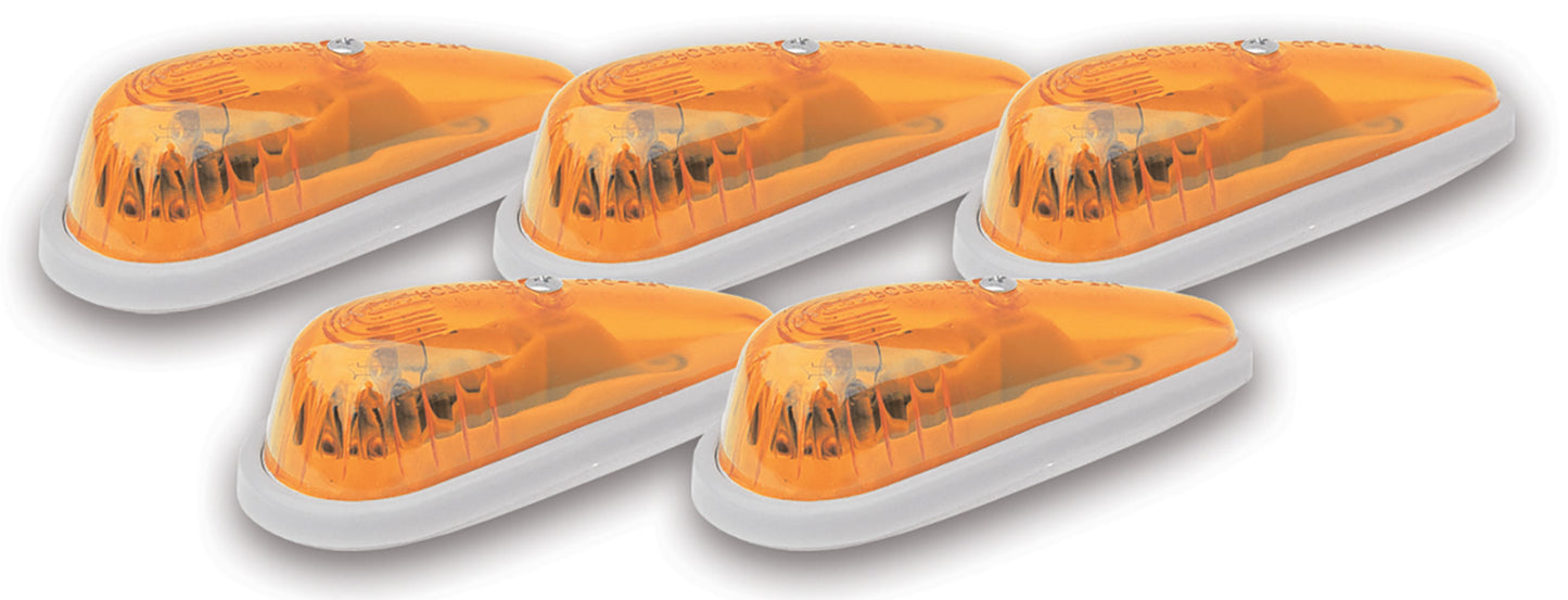 Pacer Performance LED Amber Teardrop 5 Light Kit PCP20-206