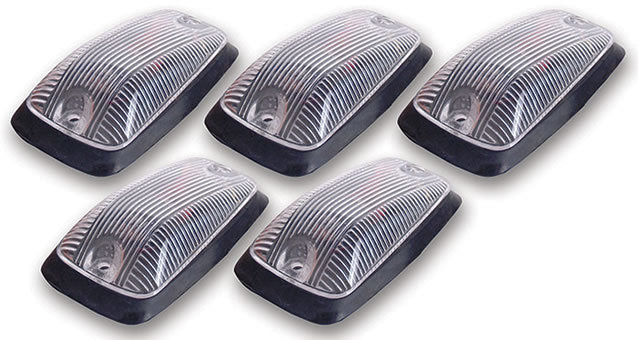 Pacer Performance Hi-Five Cab Roof Lights Clear 5 Light Kit PCP20-220C