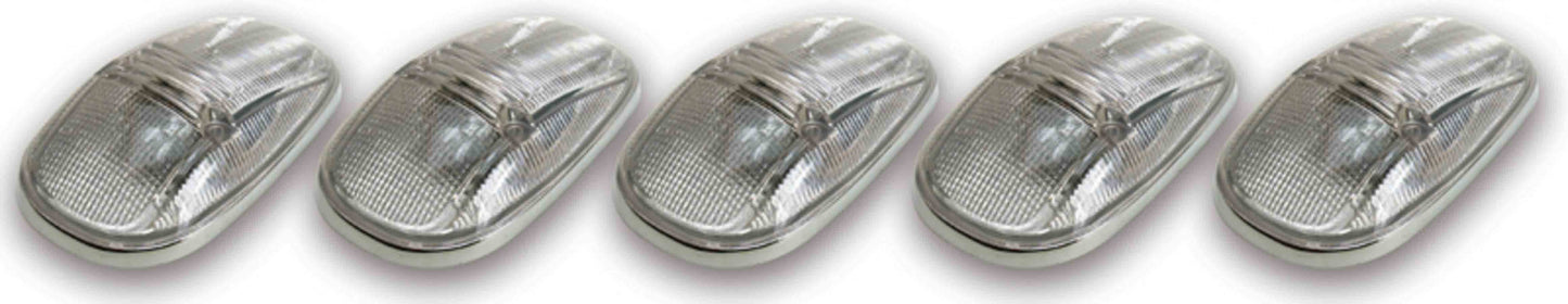 Pacer Performance Hi-Five Cab Roof Lights Clear PCP20-245C