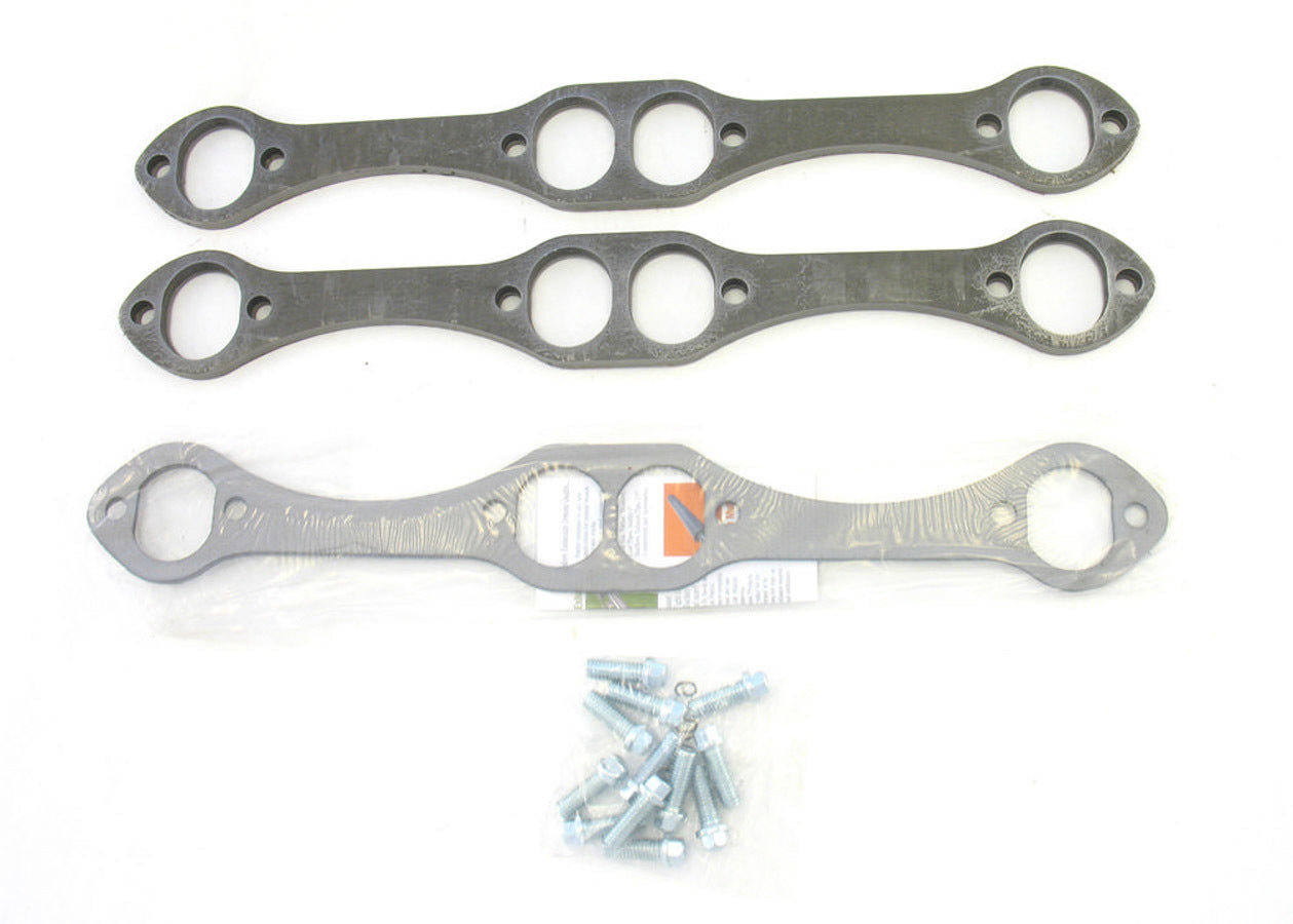 Patriot Exhaust Header Flange Kit - SBC 3/8 Thick MPN PEPH7863 For Chevy
