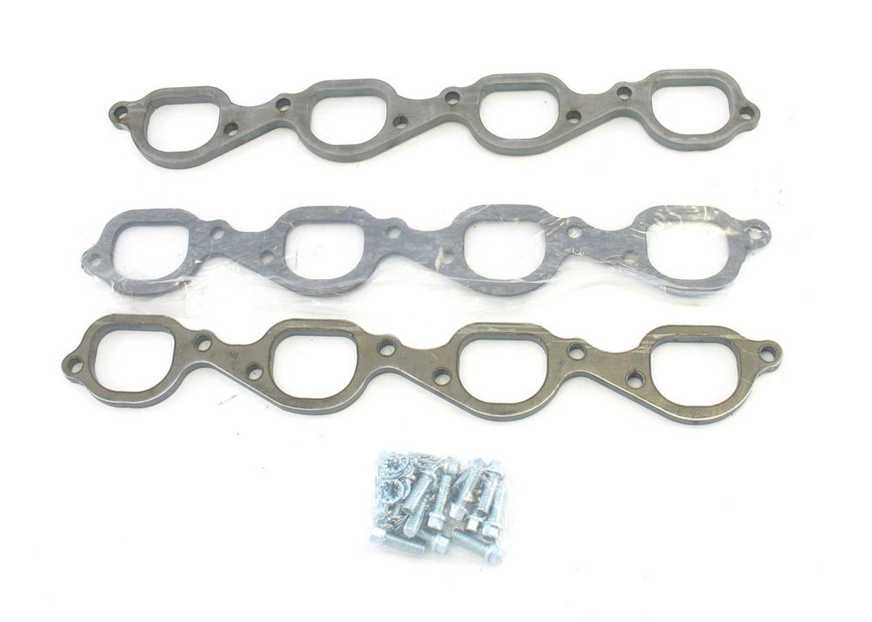 Patriot Exhaust Header Flange Kit - BBC 3/8 Thick MPN PEPH7898 For Chevy