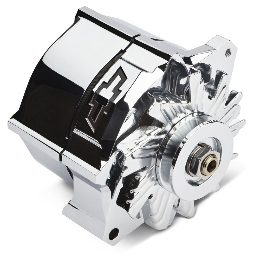 Proform Alternator Recessed Black Bowtie Chrome PFM141-154