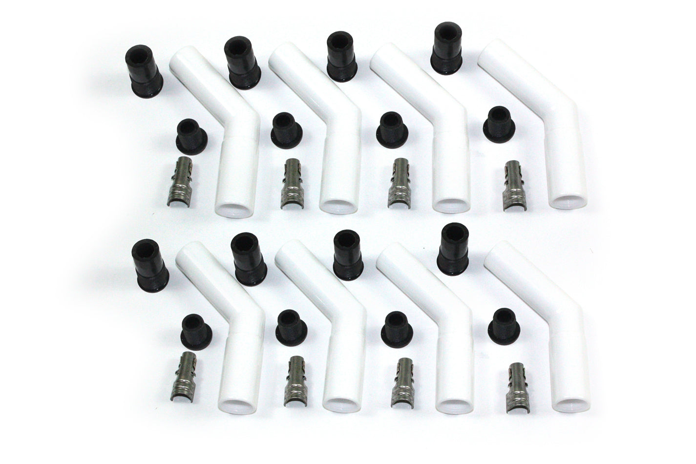 Pertronix Ignition Ceramic Spark Plug Boot Kit 45-Deg 8pk White MPN PRT8503HT-8 Ram