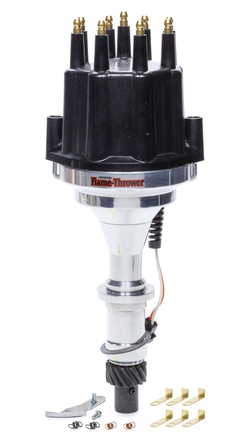Pertronix Ignition Billet Distributor Pont. V8 - Black Male Cap PRTD320710