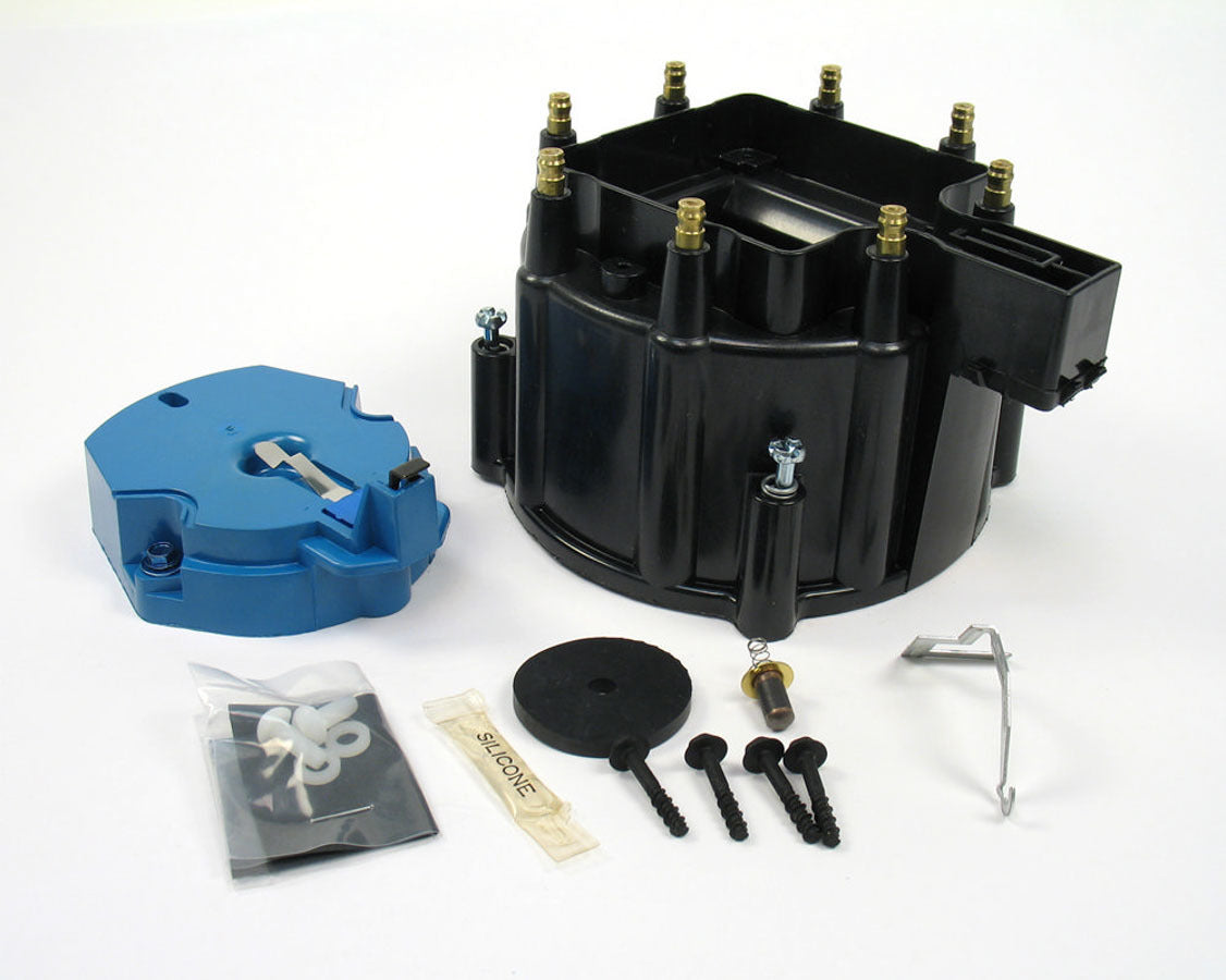 Pertronix Ignition GM V8 Cap & Rotor Kit - Black MPN PRTD4000 For GM