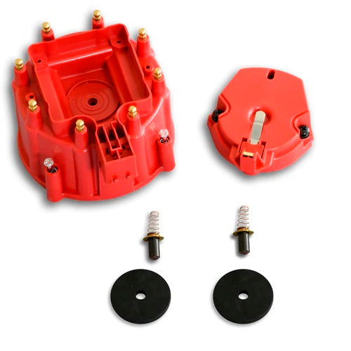 Pertronix Ignition HEI Distr Cap & Rotor Kit - Red MPN PRTD4011 For GM