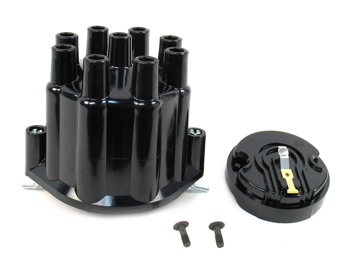 Pertronix Ignition Dist. Cap & Rotor Kit - Black MPN PRTD600700