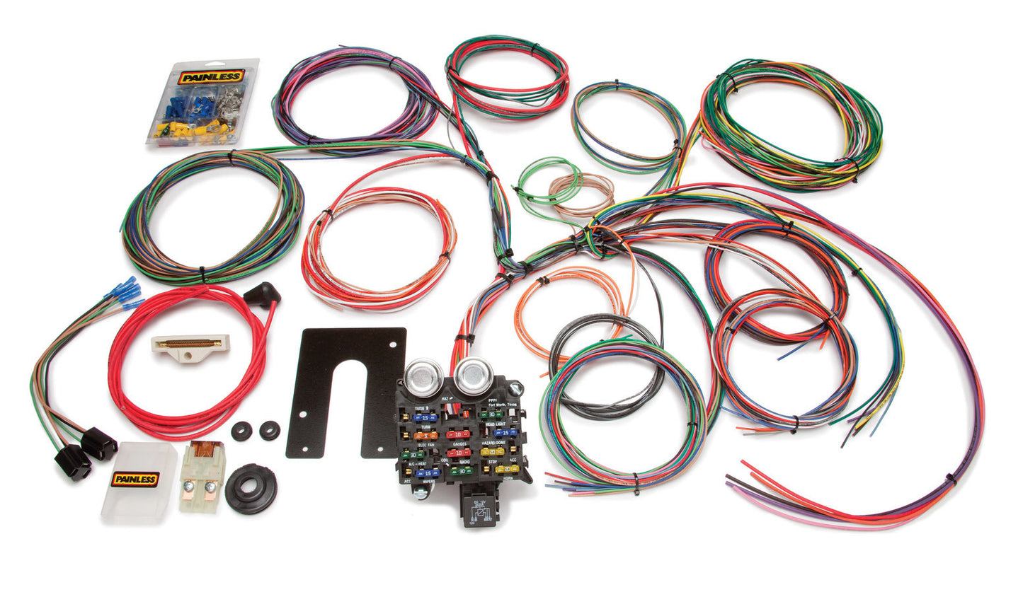 Painless Wiring Wiring Harness CJ2-5Jeep w/Thru Firewall Grommet PWI10105