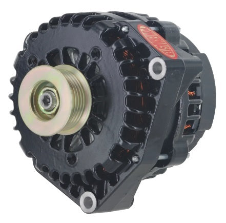 Powermaster 220amp Alternator GM AD 244 Style w/Black Finish PWM58237