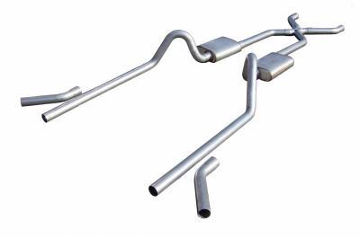 Pypes Performance Exhaust 55-57 Chevy 2.5 Exhaust Pocket Kit w/X-Pipe MPN PYPSGC19S For Chevy Fullsize 1955-57
