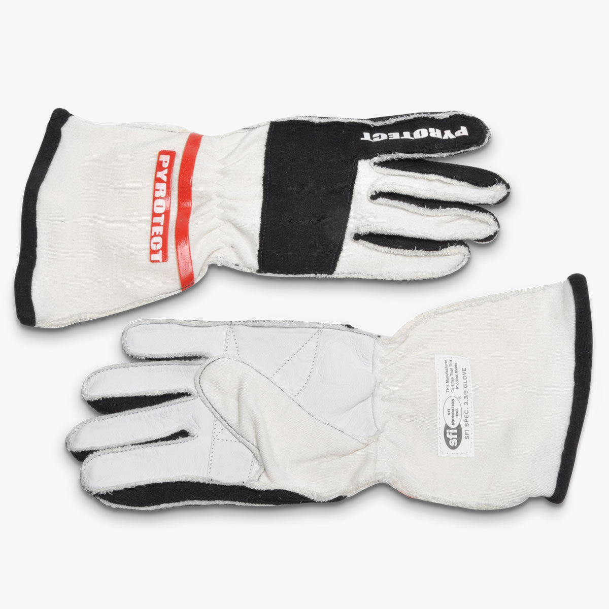 Pyrotect Glove PRO 2 Layer White Medium SFI-5 MPN PYRGP230320