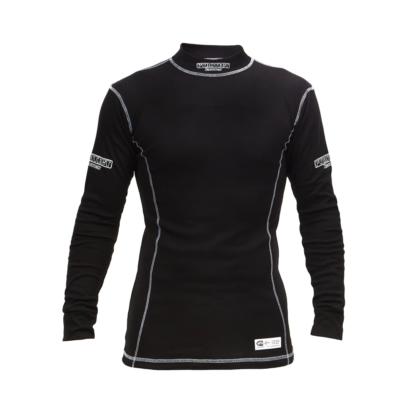 Pyrotect Underwear Top Black Large SFI-1 MPN PYRIT400420