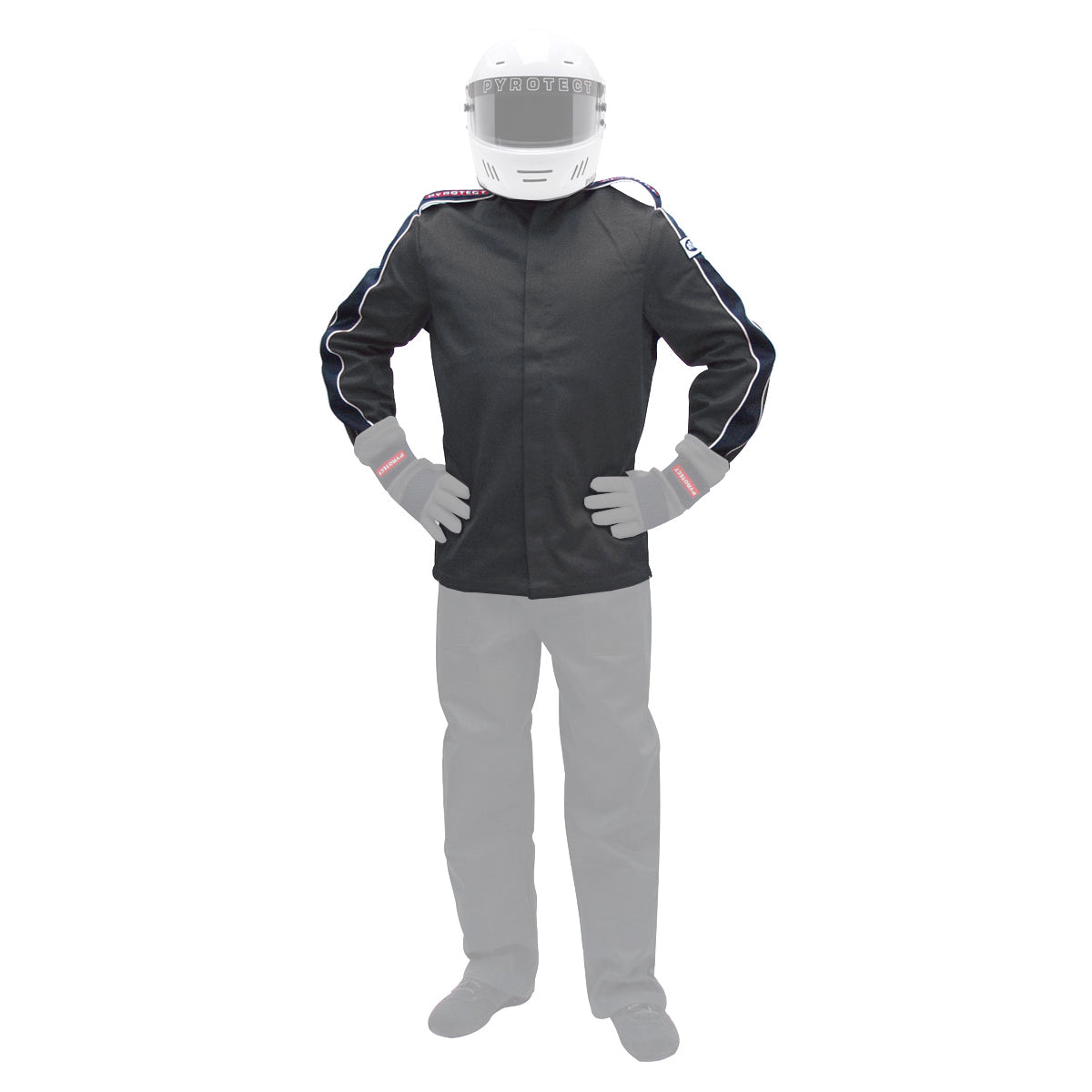 Pyrotect Jacket Deluxe Medium Black SFI-1 MPN PYRRJ100120