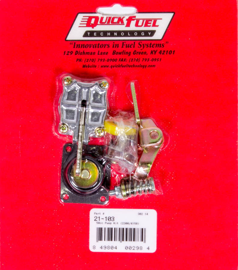 Quick Fuel Technology Accelerator Pump Kit - 50cc (2300-4150 styles) MPN QFT21-103