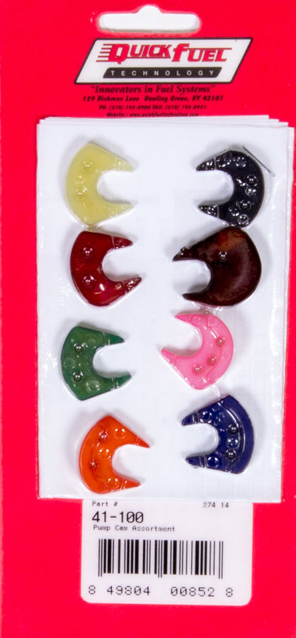 Quick Fuel Technology Accelerator Pump Cam Assortment - 8pcs. QFT41-100