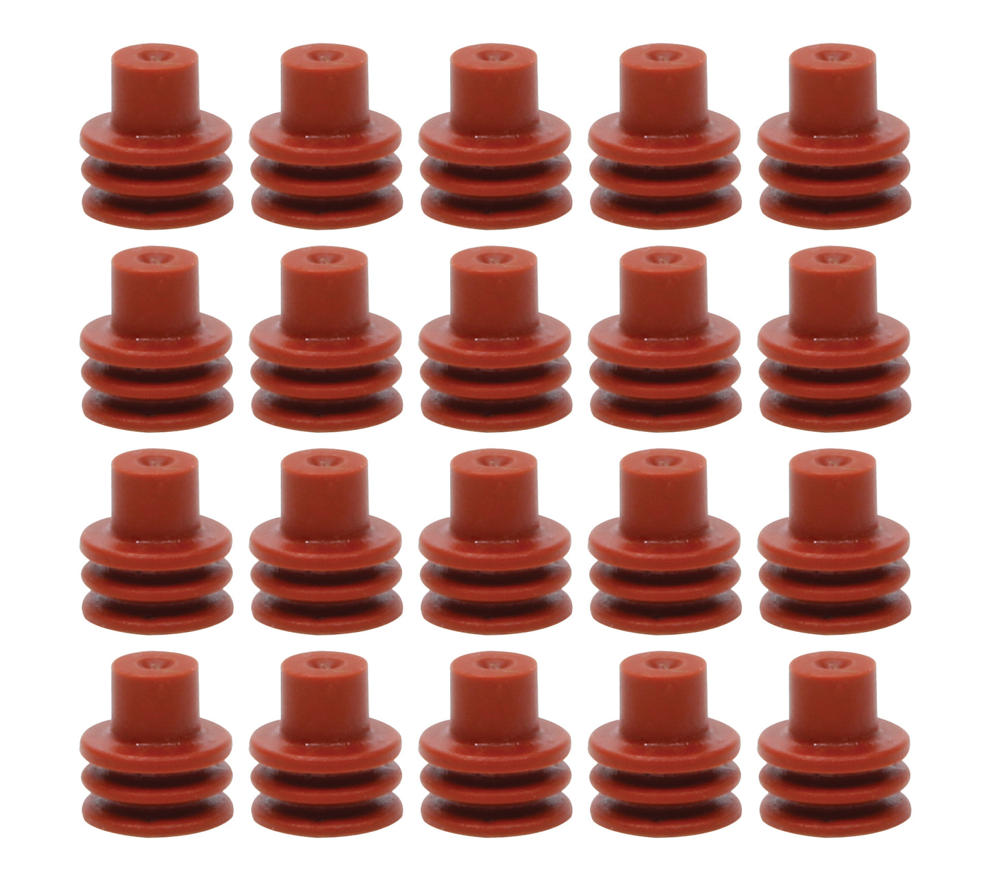 Quickcar Racing Products Red Weatherpack Seals 20 pack QRP50-304-20