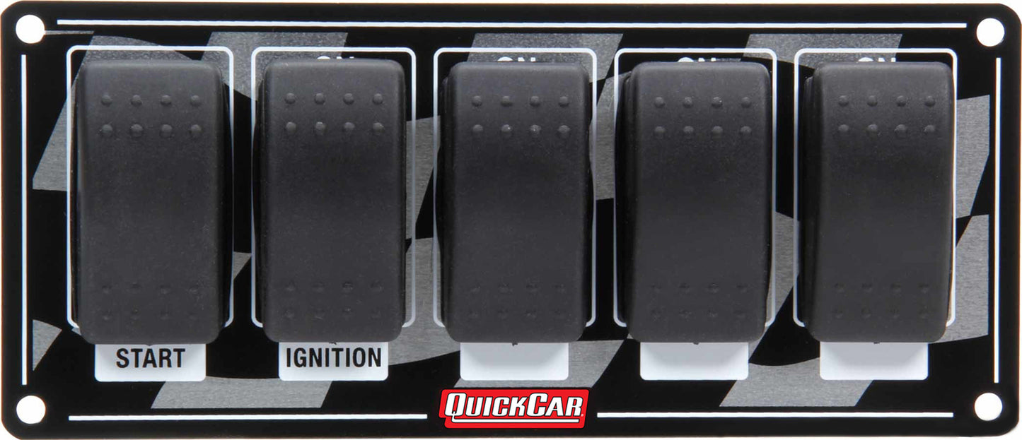 Quickcar Racing Products Ignition Panel w/ Rocker Switches QRP52-165