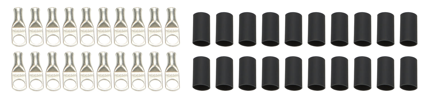Quickcar Racing Products Ring Terminals 1/2in 6 Ga w/Heat Shrink 20pk QRP57-583-20