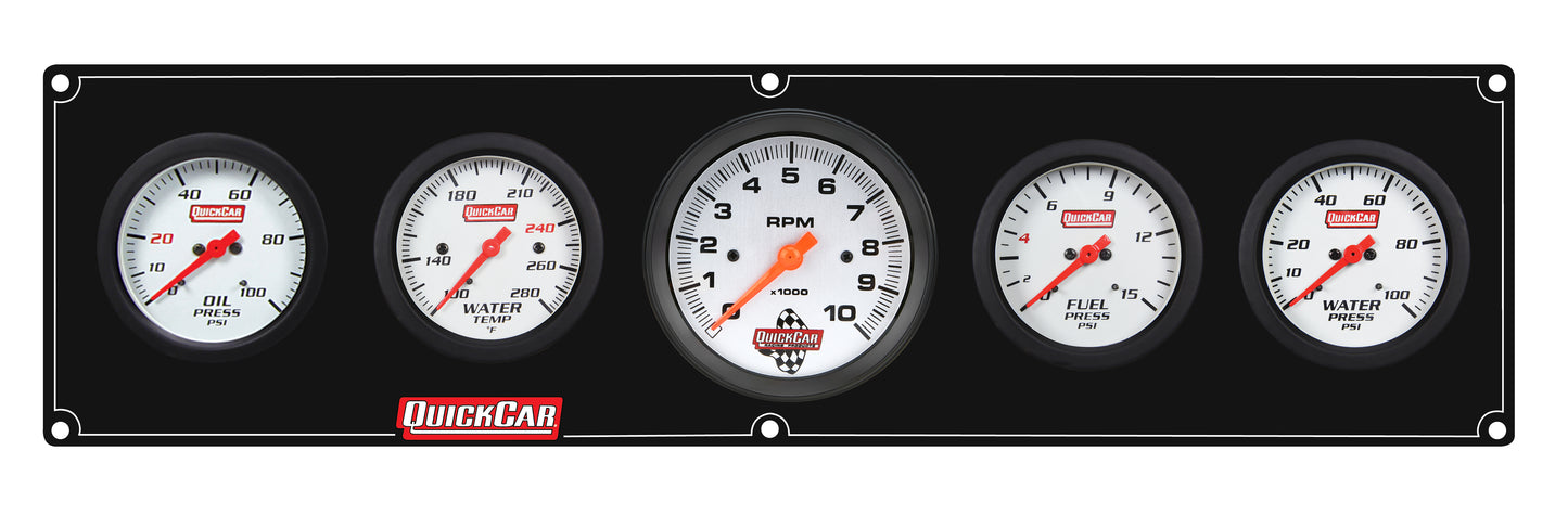 Quickcar Racing Products Extreme 4-1 Panel w/Tach OP/WT/FP15/WP Black QRP61-77563