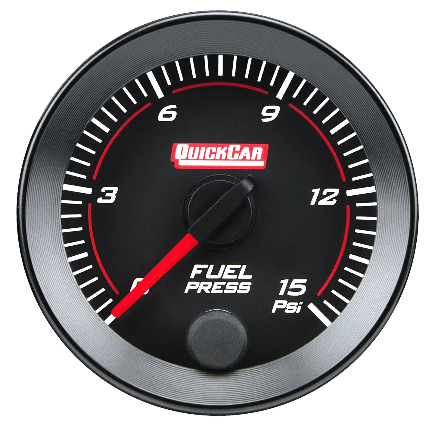Quickcar Racing Products RedLine Gauge 2-1/16in Fuel Pressure 0-15ps QRP65-000