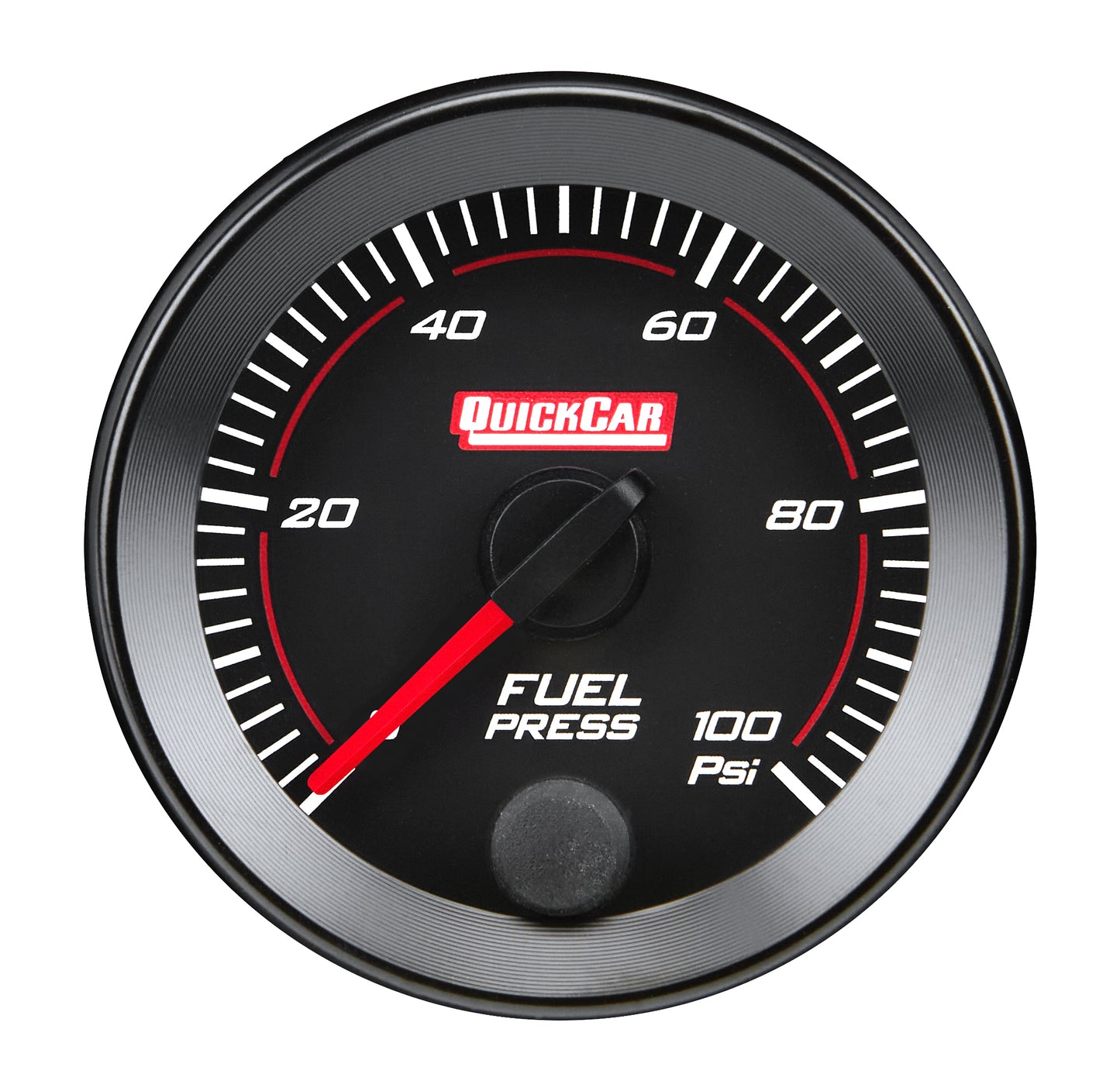 Quickcar Racing Products RedLine Gauge 2-1/16in Fuel Pressure 0-100psi QRP65-005