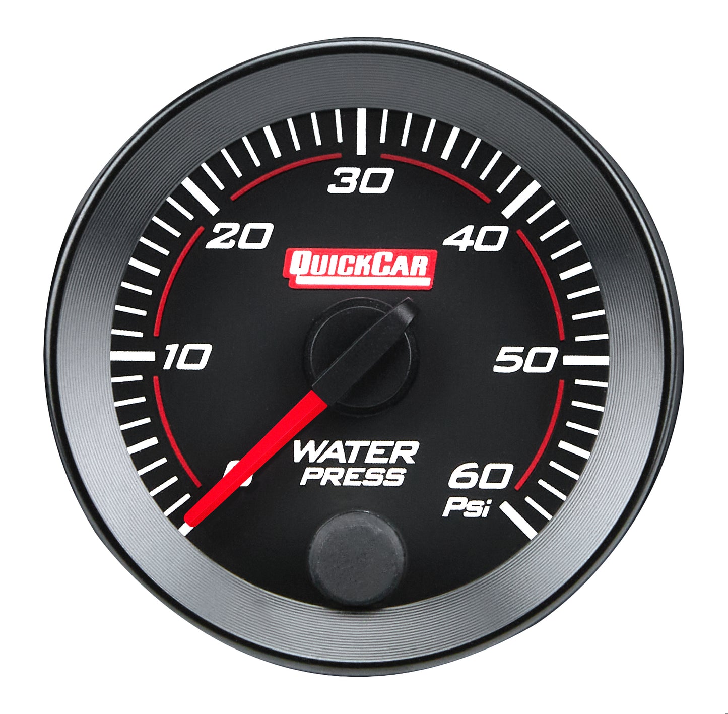Quickcar Racing Products RedLine Gauge 2-1/16in Water Pressure 0-60psi QRP65-008