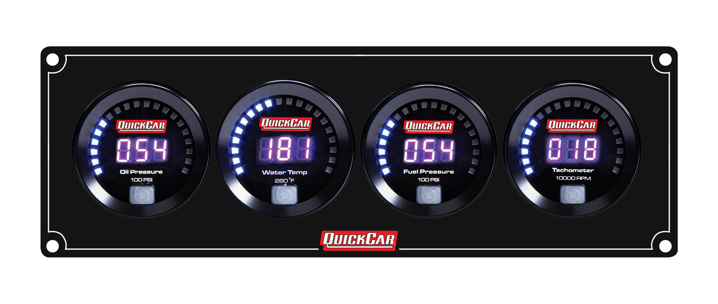 Quickcar Racing Products Digital 3-1 Gauge Panel OP/WT/FP100 QRP67-3048