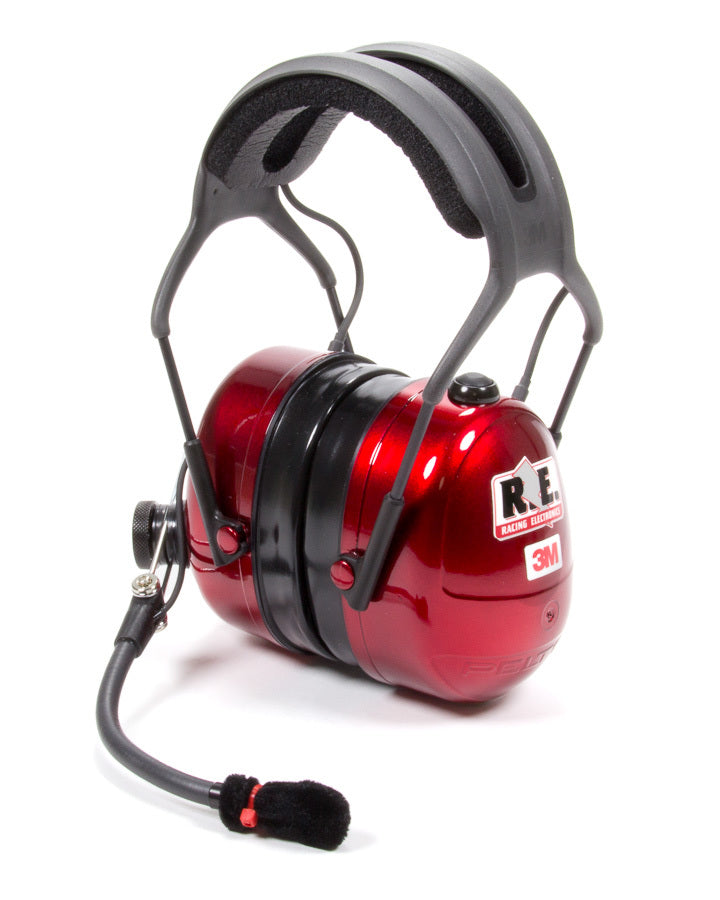 Racing Electronics Headset Platinum Plus Series Candy Apple Red MPN RCEPT006
